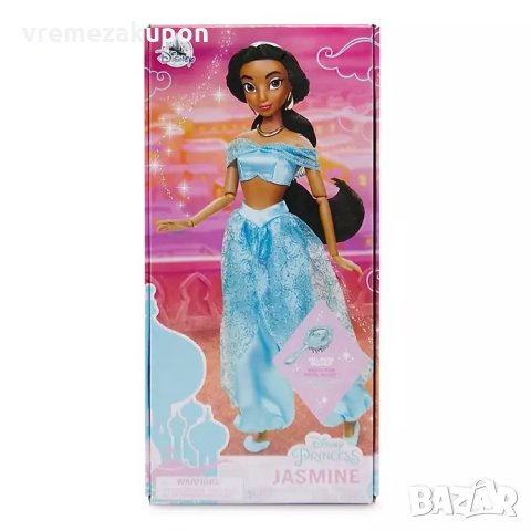 Оригинална Дисни кукла Жасмин с четка за коса, снимка 8 - Кукли - 35427399
