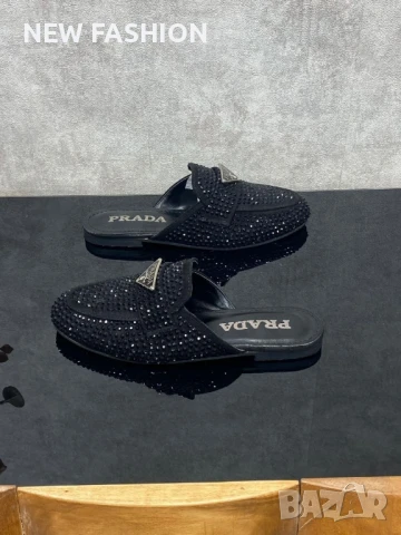 Дамски Чехли с Камъни ✨Prada, снимка 5 - Чехли - 51197977