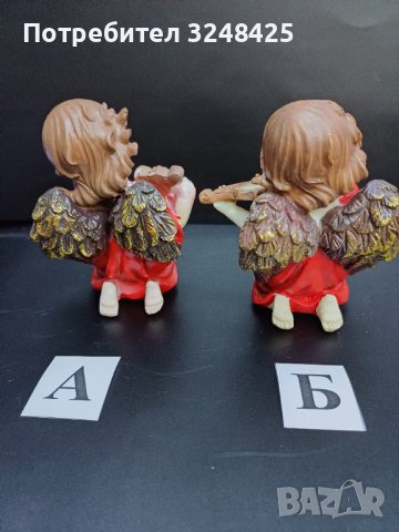 Ангели с червена одежда, изработени  от висококачествен полирезин -модел А и Б , снимка 8 - Статуетки - 42690019