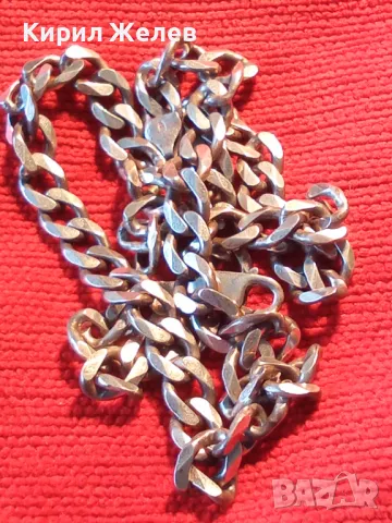 ВНУШИТЕЛЕН СТИЛЕН СРЕБЪРЕН ЛАНЕЦ СРЕБРО 925 ЗДРАВА КЛАСИЧЕСКА ПЛЕТКА 48700, снимка 5 - Колиета, медальони, синджири - 48476971