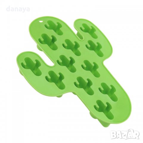 1518 Силиконова форма за лед кактусчета 12 гнезда, снимка 6 - Форми - 29116822