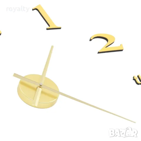 3D стенен часовник, модерен дизайн, 100 см, XXL, златист , снимка 2 - Стенни часовници - 50102014