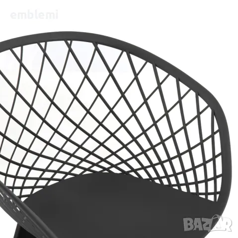 Стол трапезен ARMCHAIR ARIADNE HM8001 бял с кафеви крачета, снимка 8 - Столове - 47537318