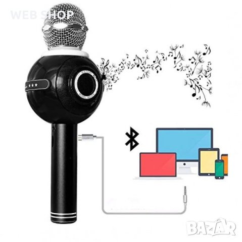 Караоке микрофон вградена колона , WSTER WS-878,, снимка 1