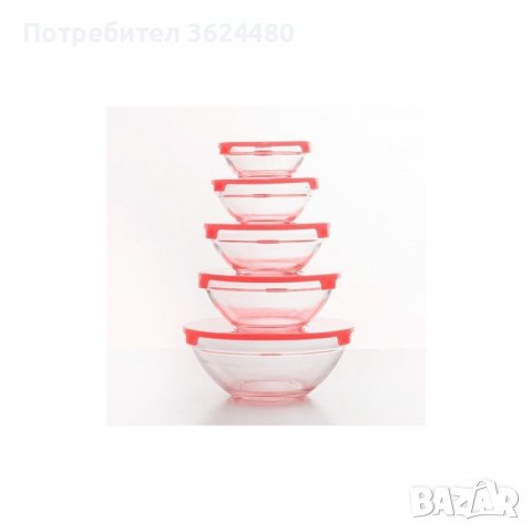 Комплект купи 5 бр, Стъклени с Капак против протичане, снимка 8 - Прибори за хранене, готвене и сервиране - 40039442