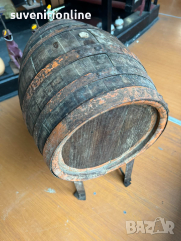 Стара дървена бъчва на стойка, снимка 5 - Антикварни и старинни предмети - 44922185