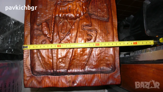Дърворезба пано, снимка 3 - Антикварни и старинни предмети - 50659009
