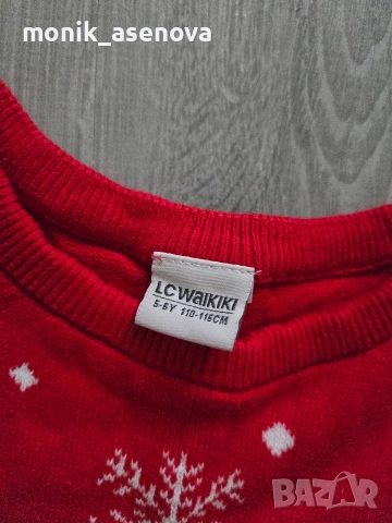 Коледен Пуловер, размер 110-116 , снимка 2 - Други - 52743649