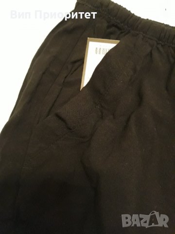 Къс H&M черен панталон биопамук с регулируемо престягане на кръста, двустранни джобове, снимка 7 - Къси панталони и бермуди - 37476541