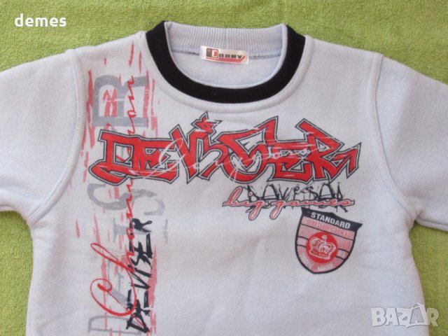  Детски блузон в синьо, нов, размер, 98, снимка 3 - Детски Блузи и туники - 30857575