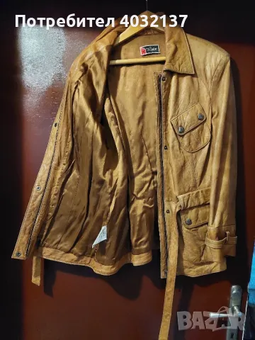 Кожено яке, снимка 2 - Якета - 47838225