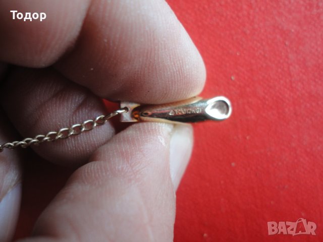 Позлатена брошка аксесоар щипка в кутия , снимка 4 - Други - 40590584