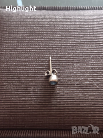 Златна Обица, бяло злато, снимка 2 - Обеци - 53123730