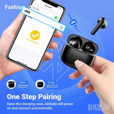 Нови Безжични слушалки Спортни с кутия за зареждане Earbuds за музика, снимка 6 - Bluetooth слушалки - 39066412