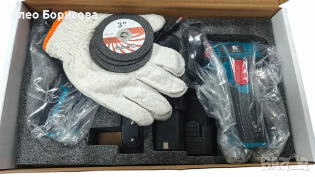 Професионален акумулаторен комплект 2 в 1 – Винтоверт и Ъглошлайф с литиева батерия, снимка 3 - Други инструменти - 48987462