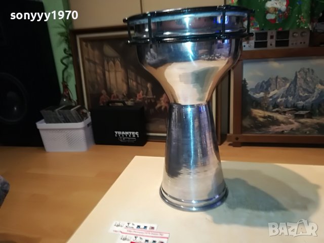 ГОЛЯМА ИНОКСОВА ТАРАМБУКА 40Х22СМ 1011221948, снимка 10 - Ударни инструменти - 38629532