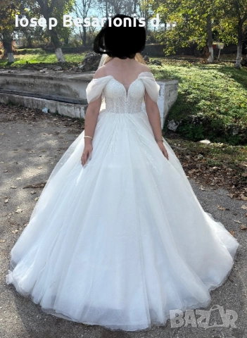 Булченска рокля тип ,,Принцеса”, снимка 5 - Сватбени рокли - 52383025