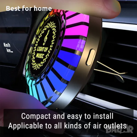 Мини диска лампа- - за автомобил, камион за дома- ММВ F5, снимка 6 - Други - 49779531