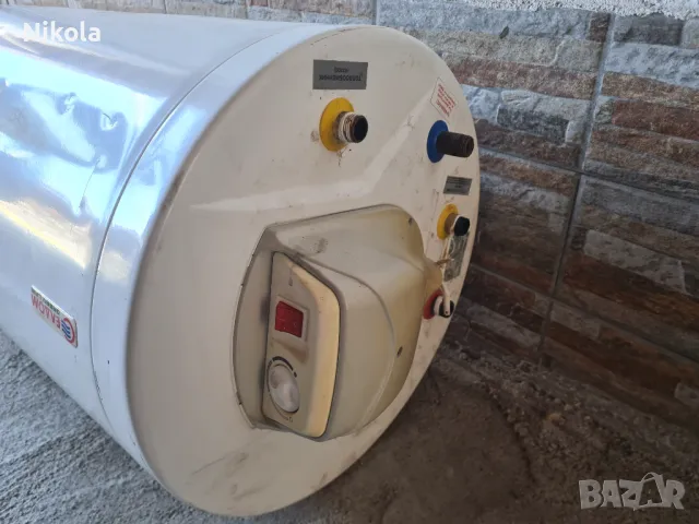 Бойлер ЕЛДОМ 120л. със серпентина, хоризонтален монтаж, снимка 2 - Бойлери - 49574219