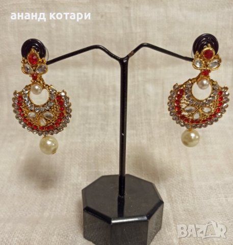 Индийски обеци с перли малки М15