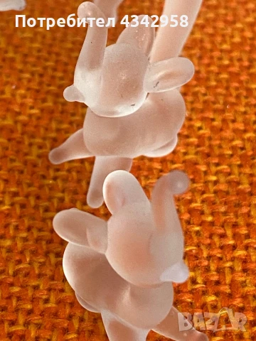 vintage satin glass miniature elephant .Vigo Canada, снимка 5 - Антикварни и старинни предмети - 50977442