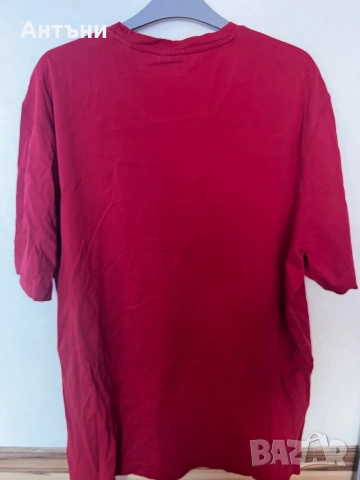 Червена тениска с къс ръкав, снимка 2 - Тениски - 52870531