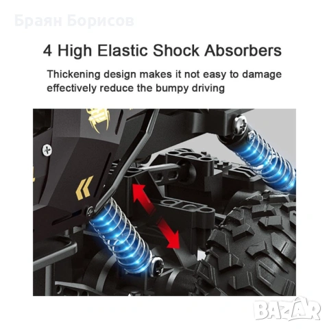 Голям офроуд джип с дистанционно управление, 4х4 TRX4., снимка 6 - Коли, камиони, мотори, писти - 53314903