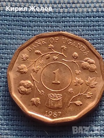 Монета 1 шилинг 1987г. Уганда рядка за КОЛЕКЦИОНЕРИ 41176