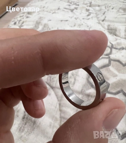 Пръстен тип Cartier, снимка 5 - Пръстени - 53998990