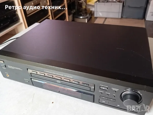 AKAI CD-M1200 changer 7compact disc, снимка 4 - Аудиосистеми - 56292945
