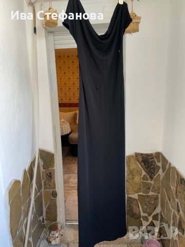   официялна черна еластична рокля с гол гръб-Ted Baker