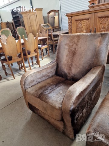 НОВИ ! УНИКАТ! Дивани Естествена Кожа с косъм Елен внос от Германия , снимка 8 - Дивани и мека мебел - 37674650