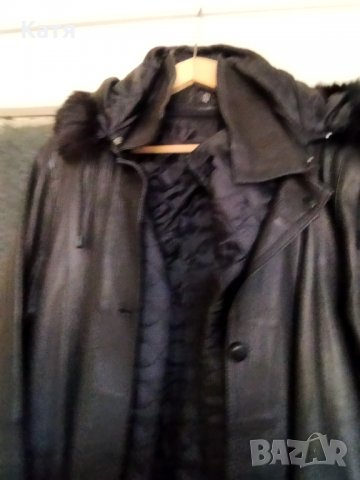 Кожено палто, снимка 8 - Палта, манта - 9931099