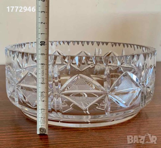 Кристална купа, фруктиера  21/9 см, снимка 4 - Аксесоари за кухня - 42026639