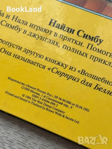Изключително рядка панорамна книга „Цар Лъв” Дисни „Найди Симбу”, снимка 13 - Детски книжки - 54179662