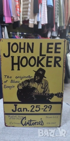John Lee Hooker-метална табела(плакет), снимка 3 - Китари - 54091302