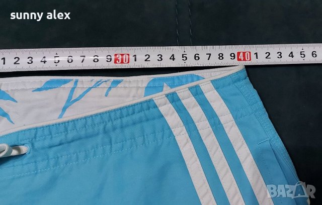 Adidas 3/4 светло син панталон, UK 14, F 42, снимка 6 - Спортни екипи - 38438287