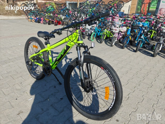 BG Алуминиев велосипед 24" NINJA жълт, снимка 5 - Велосипеди - 54334817