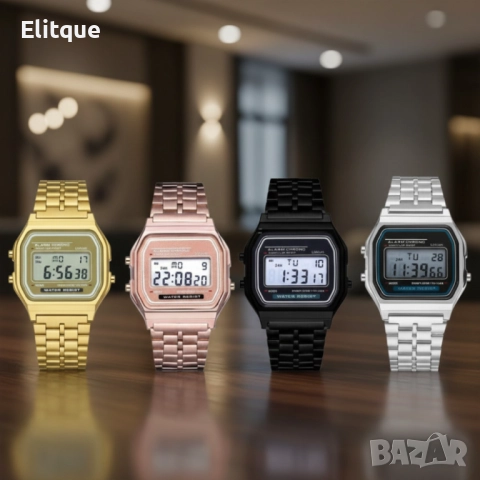 Дамски ръчен електронен часовник с LED дисплей WW24