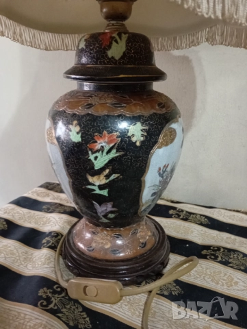 Винтидж настолна лампа, снимка 3 - Полилеи - 52503415