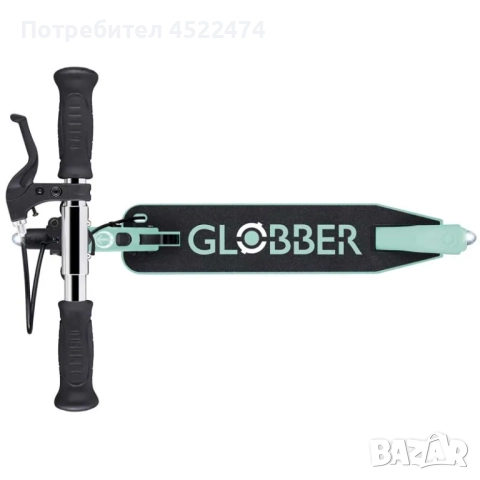 Тротинетка с ръчна спирачка FLOW ELEMENT JUNIOR LIGHTS, ментова, снимка 2 - Други спортове - 51770553