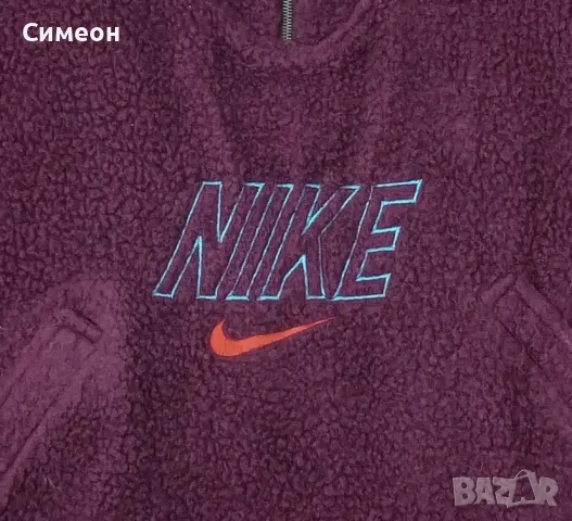 Nike Oversized Fleece Jacket оригинално дамско полар яке L Найк топло горнище, снимка 3 - Якета - 48598557