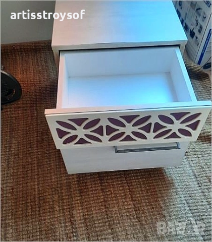 нощни шкафчета от МДФ с чекмеджета, снимка 6 - Спални и легла - 54208634