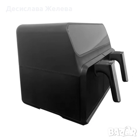 Двоен фритюрник Air Fryer, работещ  без олио, 8L, цифров дисплей, снимка 2 - Фритюрници - 52250967
