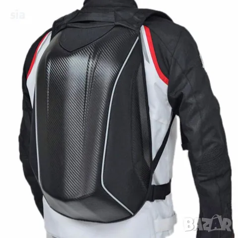 Дъждобран за мото раница, Водоустойчив със светлоотразителна лента, калъф за чанта