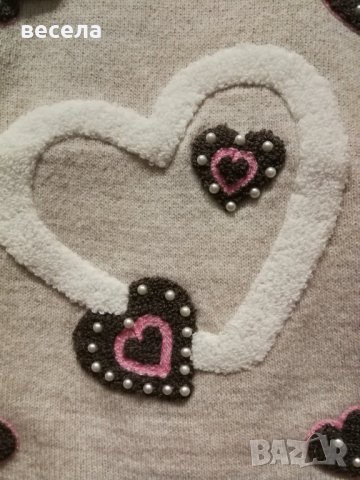 Туника блузка за момиче - плетиво, бежов цвят , снимка 4 - Детски Блузи и туники - 35271038