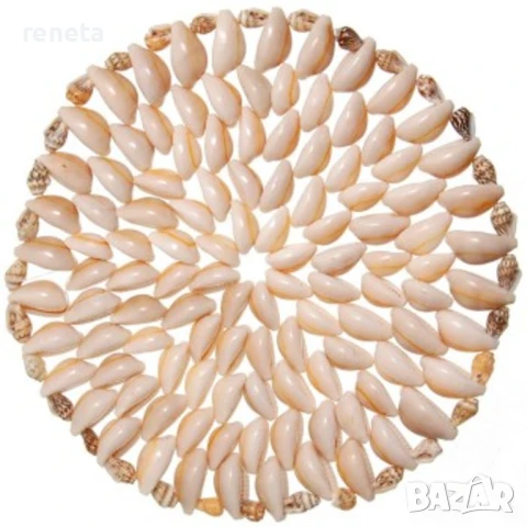 Подложка за сервиране, Естествени раковини, Ръчна изработка, 20 см, снимка 1