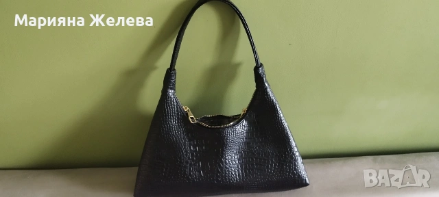 2 дамски чанти,сребриста и черна, снимка 4 - Чанти - 54305119