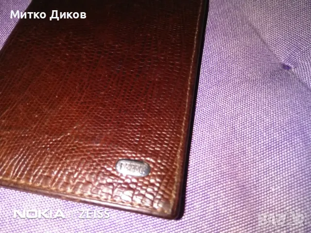 Петек калъф за документи 110х80мм Petek Card Holder нов естествена кожа, снимка 3 - Портфейли, портмонета - 48000813