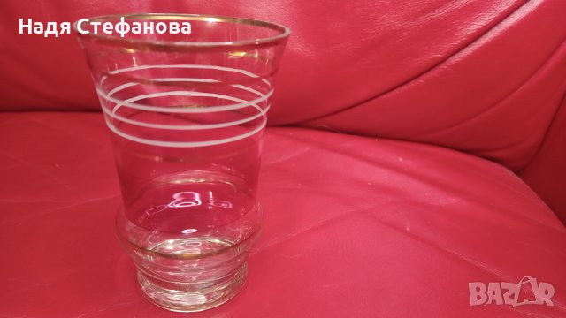 Разкошни водни чаши, калиево стъкло, 5 бр, снимка 8 - Чаши - 44191839